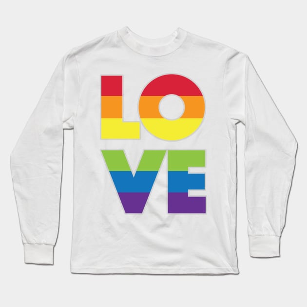 LOVE Pride Long Sleeve T-Shirt by Akbaly